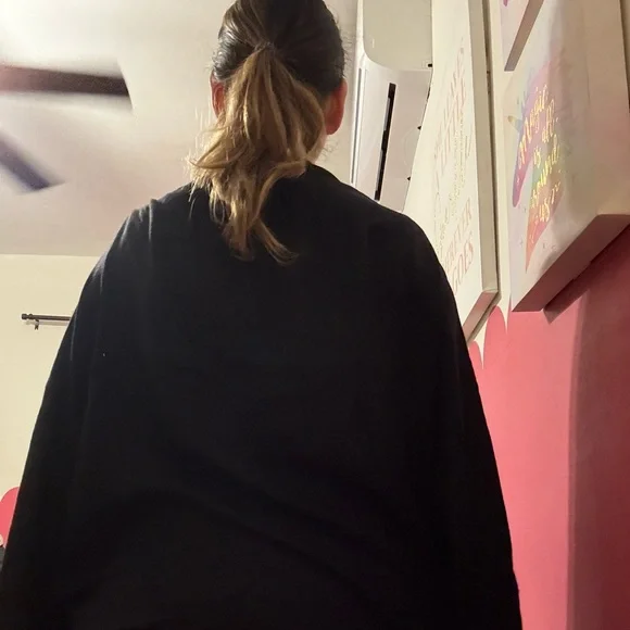 Loro Piana Black Cashmere Blend Cape/ poncho - Picture 7 of 7